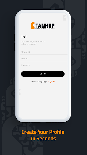 TankUp Delivery App Screen 2