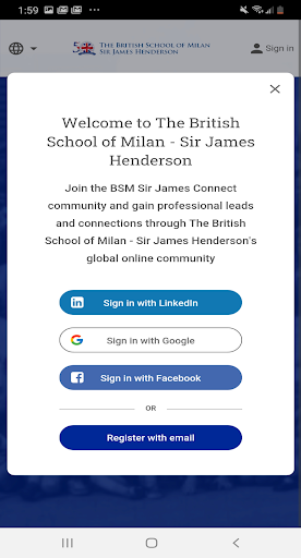 BSM Sir James Connect Screen 3