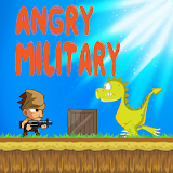 Angry military icon