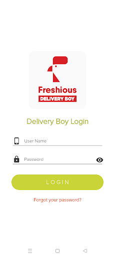 Freshious Delivery Partner Screen 2
