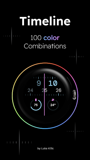 Timeline - Minimal Watch Face Screen 2