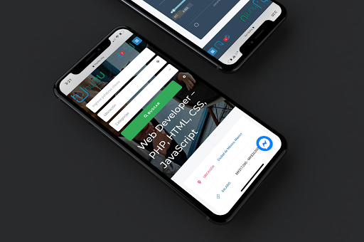 Android application huntU screenshort