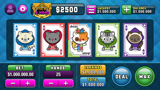 Kitty Cat Poker Slots Casino Screenshot 2 - AppWisp.com