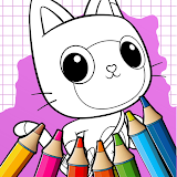 Gaby's Dollhouse Coloring Book icon