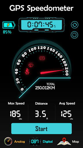 GPS Speedometer HUD Odometer Screen 2