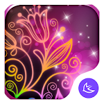 Cover Image of Descargar Hermoso tema y fondo de pantalla de flores de colores de neón 71.0.1001 APK