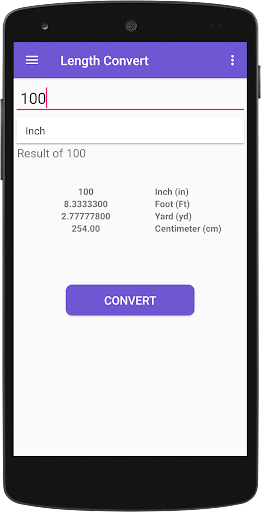 All in One Unit Converter Screen 2