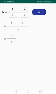 Fraction Calculator : step by