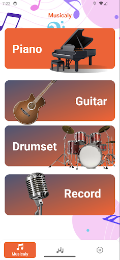 Android application Musicaly screenshort