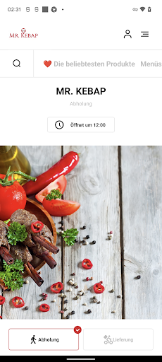 Android application MR. KEBAP screenshort