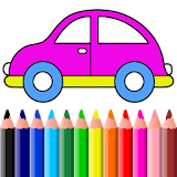 Kids Coloring Book: Learning icon