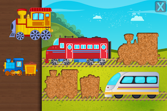 Game screenshot Поезда пазлы для младенцев hack