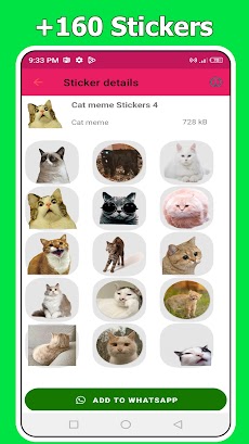WhatsApp 用の猫ミーム ステッカーのおすすめ画像5