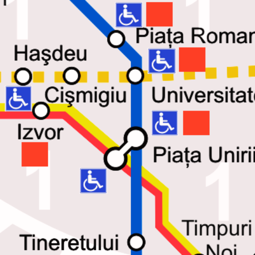 Bucharest Metro & Subway Map logo