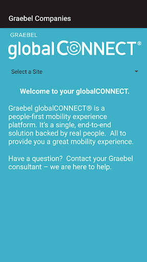 Android application Graebel globalCONNECT® screenshort