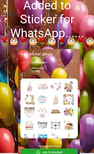 Birthday Stickers For WhatsApp