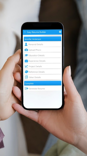 Easy Resume Builder App - PDF Screenshot 1 - AppWisp.com