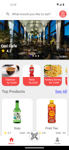 Android application Oini screenshort