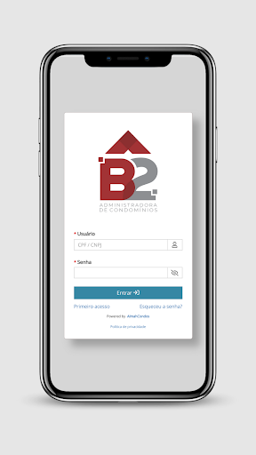 Android application B2 Administradora screenshort