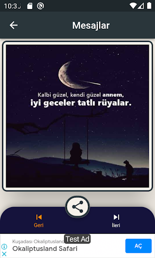 Android application Resimli Günaydın Geceler Mesaj screenshort