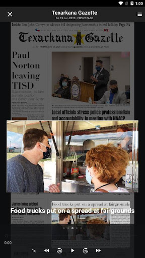 Screenshot of Texarkana Gazette