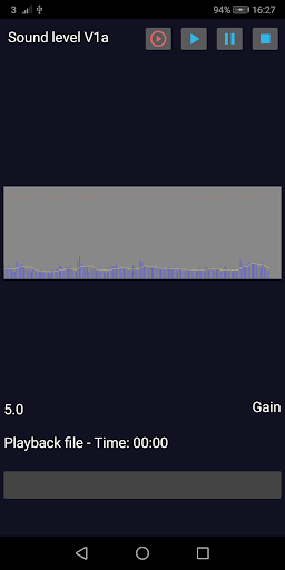 Android application Sound Level screenshort