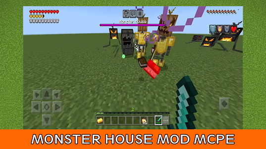 Mod Monster House in Minecraft