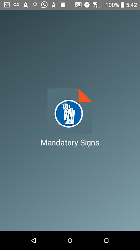 Android application Mandatory Signs - Occupational screenshort