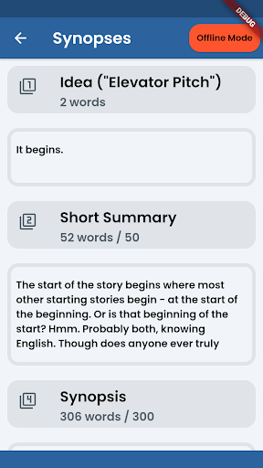 StoryLines Screen 3