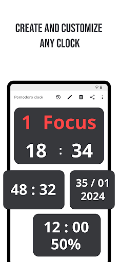 Android application TimeDesign - Custom clock screenshort