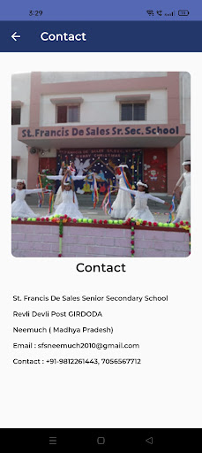 St Francis de Sales School Screen 2