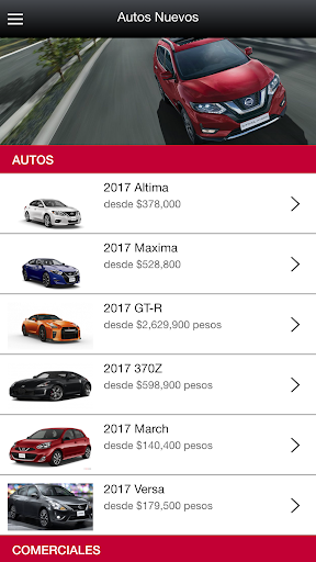 Android application Nissan Obregón screenshort