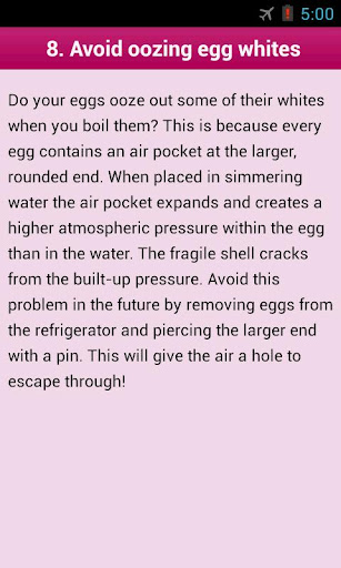 My Cook Book : Cooking Tips Screen 2