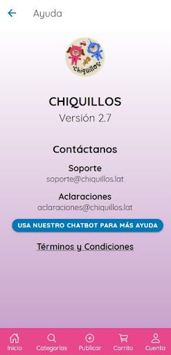 Android application Chiquillos screenshort