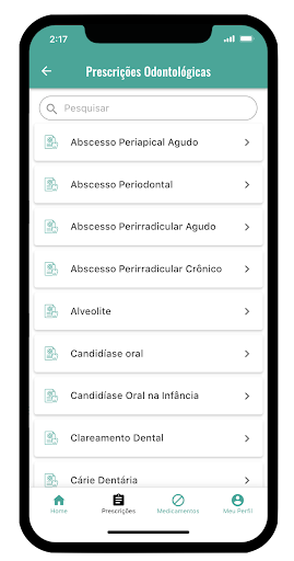Prescrições Odonto Screen 2