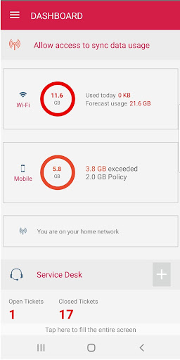 Android application Mobilextra Connect screenshort
