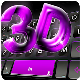 Classic 3D Purple Keyboard Theme icon