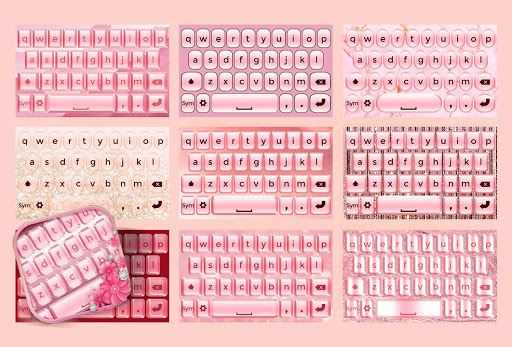 Rose Gold Keyboard Theme Screen 3