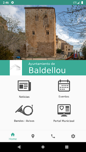 Android application Ayuntamiento de Baldellou screenshort