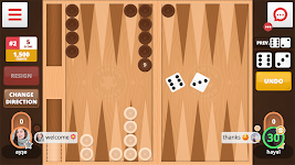 screenshot of Backgammon Online