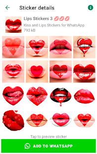Lips Stickers for WhatsApp 1.0 APK screenshots 2