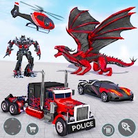 Игра Dragon robot car - робот-трансформер игры