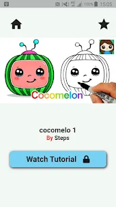 Easy drawing cocomelo.