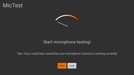 Android application Mic Test screenshort