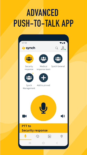 Android application Synch Push To Talk (PTT) screenshort