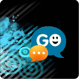 Go Sms Ray blue theme icon