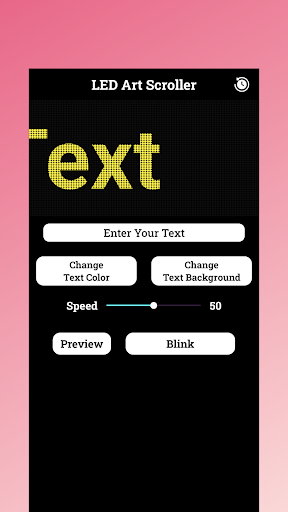 Android application LED Art Scroller screenshort