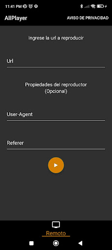 Android application AllReproductor screenshort