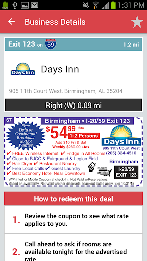 Travel Coupons Screen 3