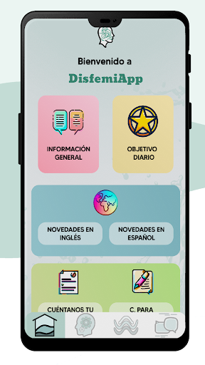 Android application DisfemiApp screenshort